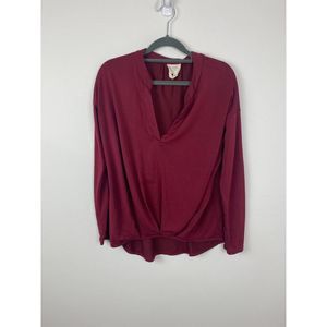 Harper pullover womans blouse size S color burgundy
